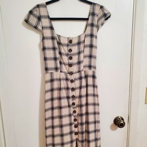 Dress with Button Front